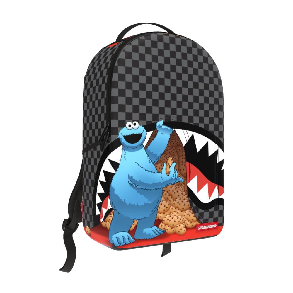Sprayground Sesame Street Cookie Monster Sneaking a Bite DLXSV Backpack B7141