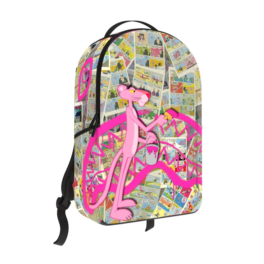 Sprayground Pink Panther Painting Sharkmouth DLXR Backpack B7414