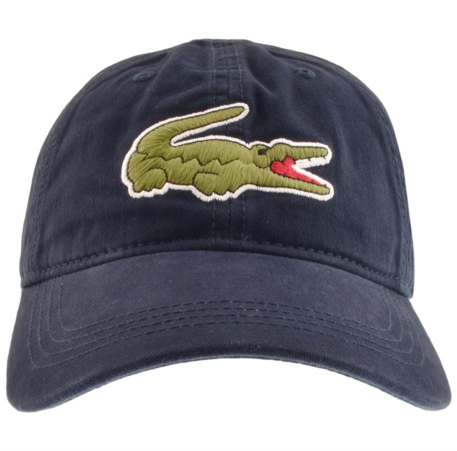 Lacoste Men's Classic Large Croc Logo Cap with Leather Strap