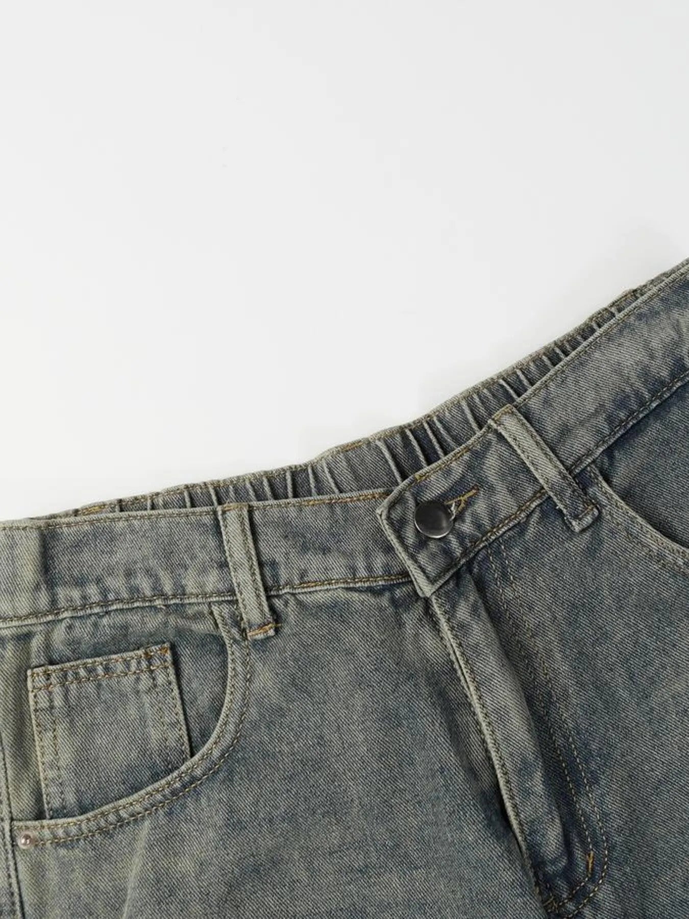 Men's High Waist Wide Leg Jeans