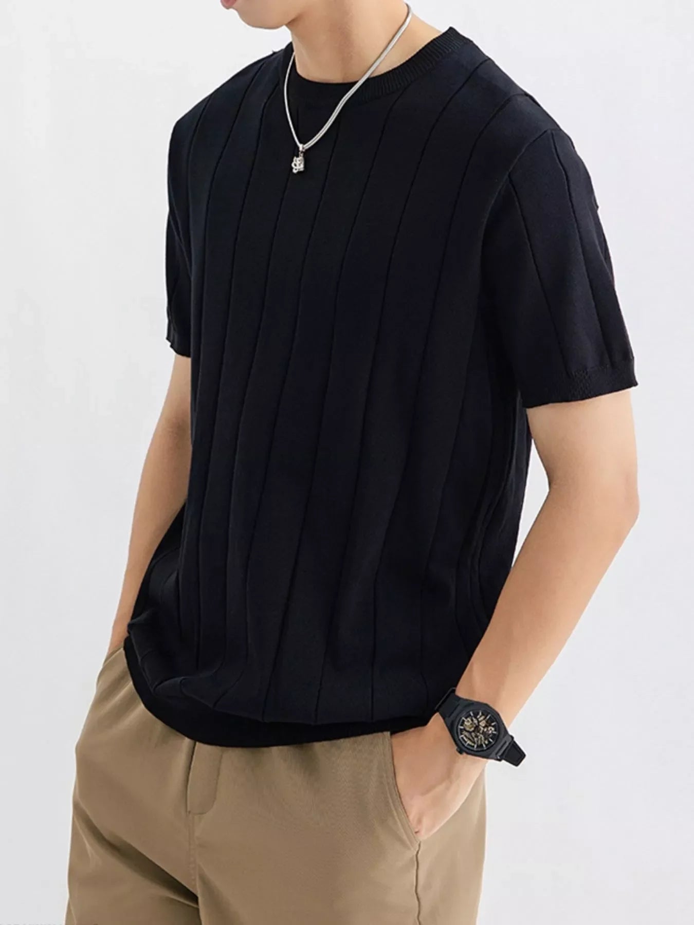 Men's Plus Size Breathable Short Sleeve T-Shirt
