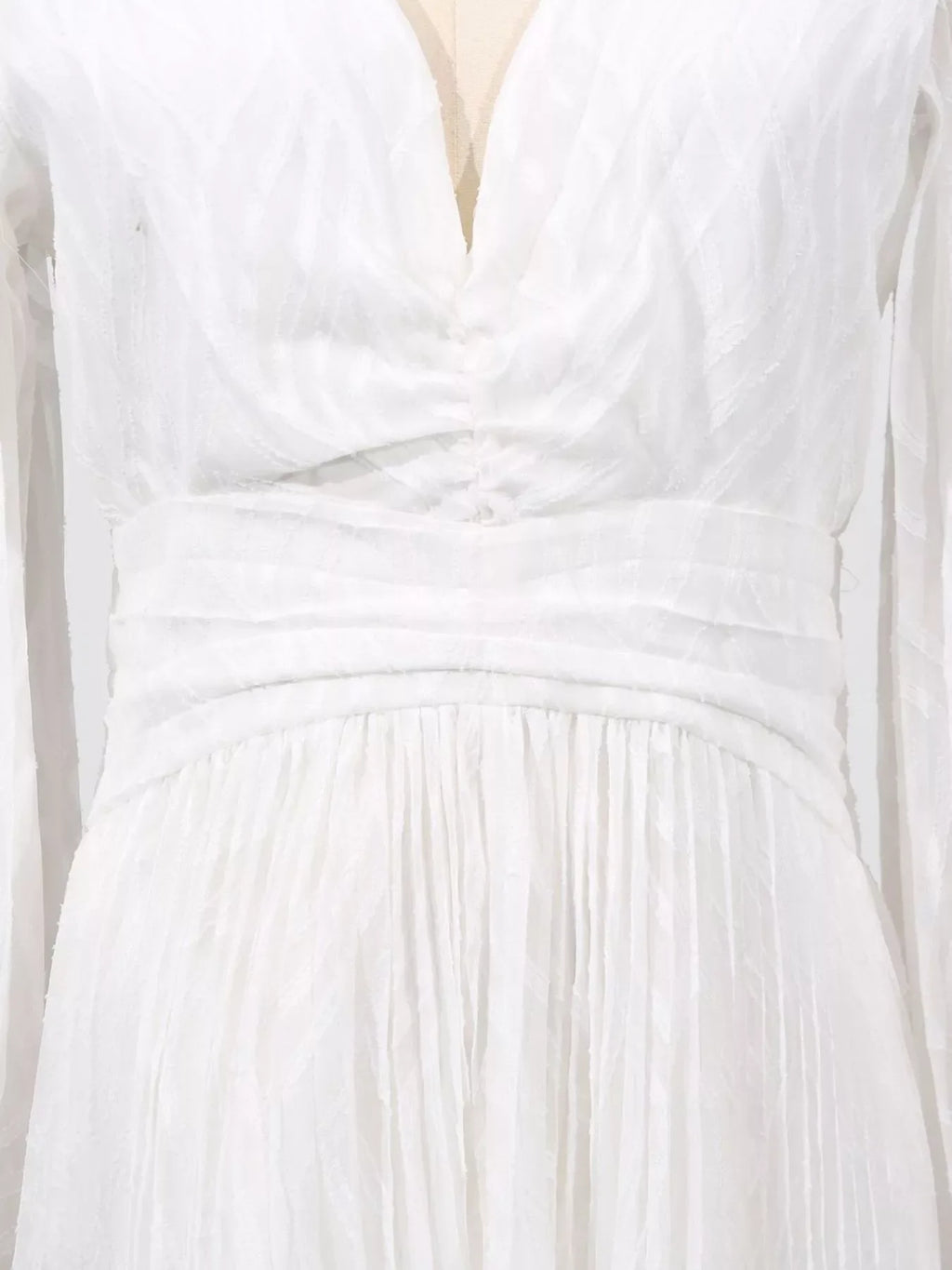 V-Neck Long Sleeve Maxi Dress