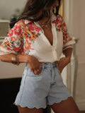 Floral Print Button Up Shirt