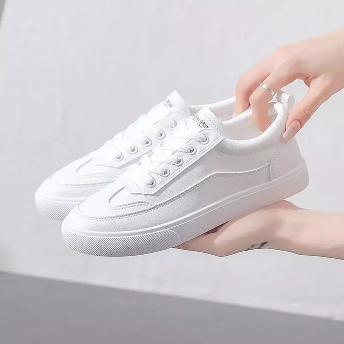 Round Toe Platform Sneakers