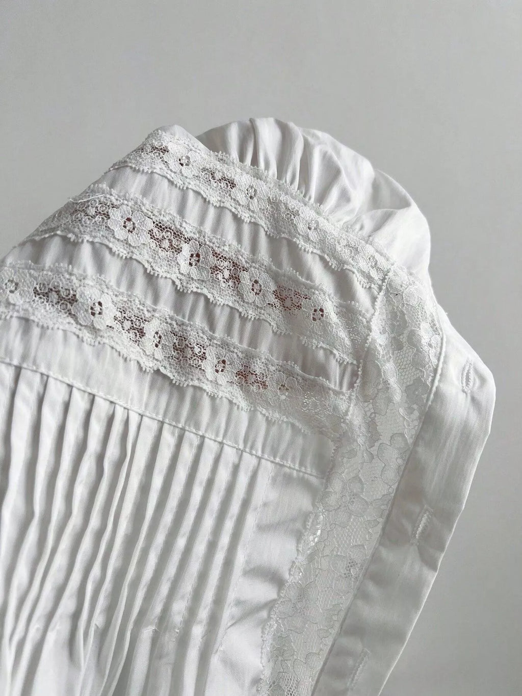 Lace Button Up Short Sleeve Shirt
