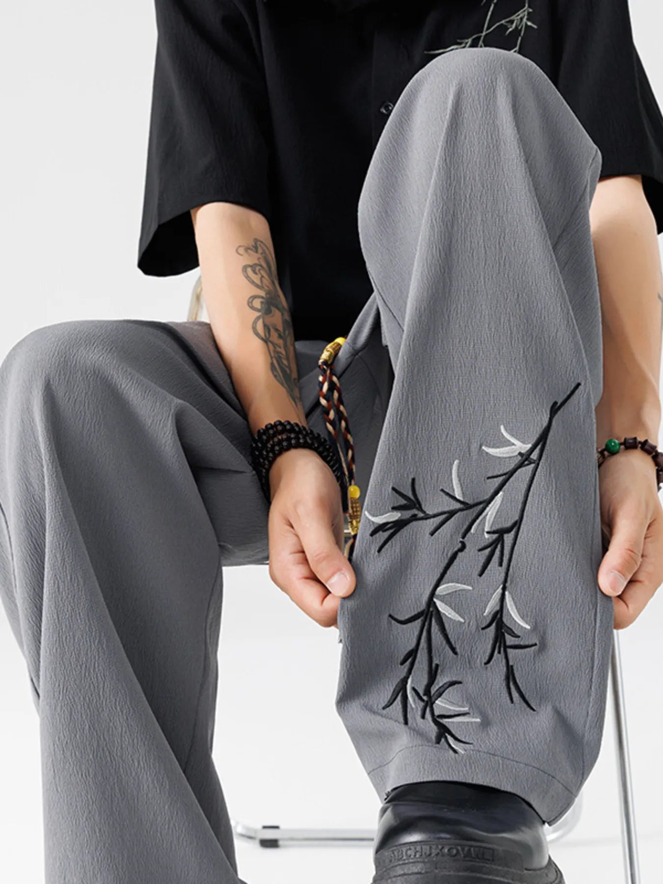 Men's Full Size Wide Leg Pants Plus Size
