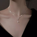 925 Sterling Silver Zircon Star Necklace