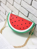 Fruit-Shaped Crossbody Bag with Chain Strap