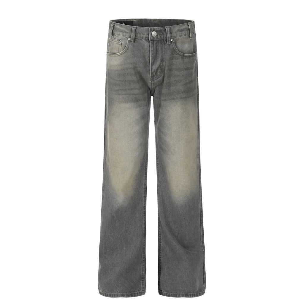 Men's Wide Leg Pocketed Jeans