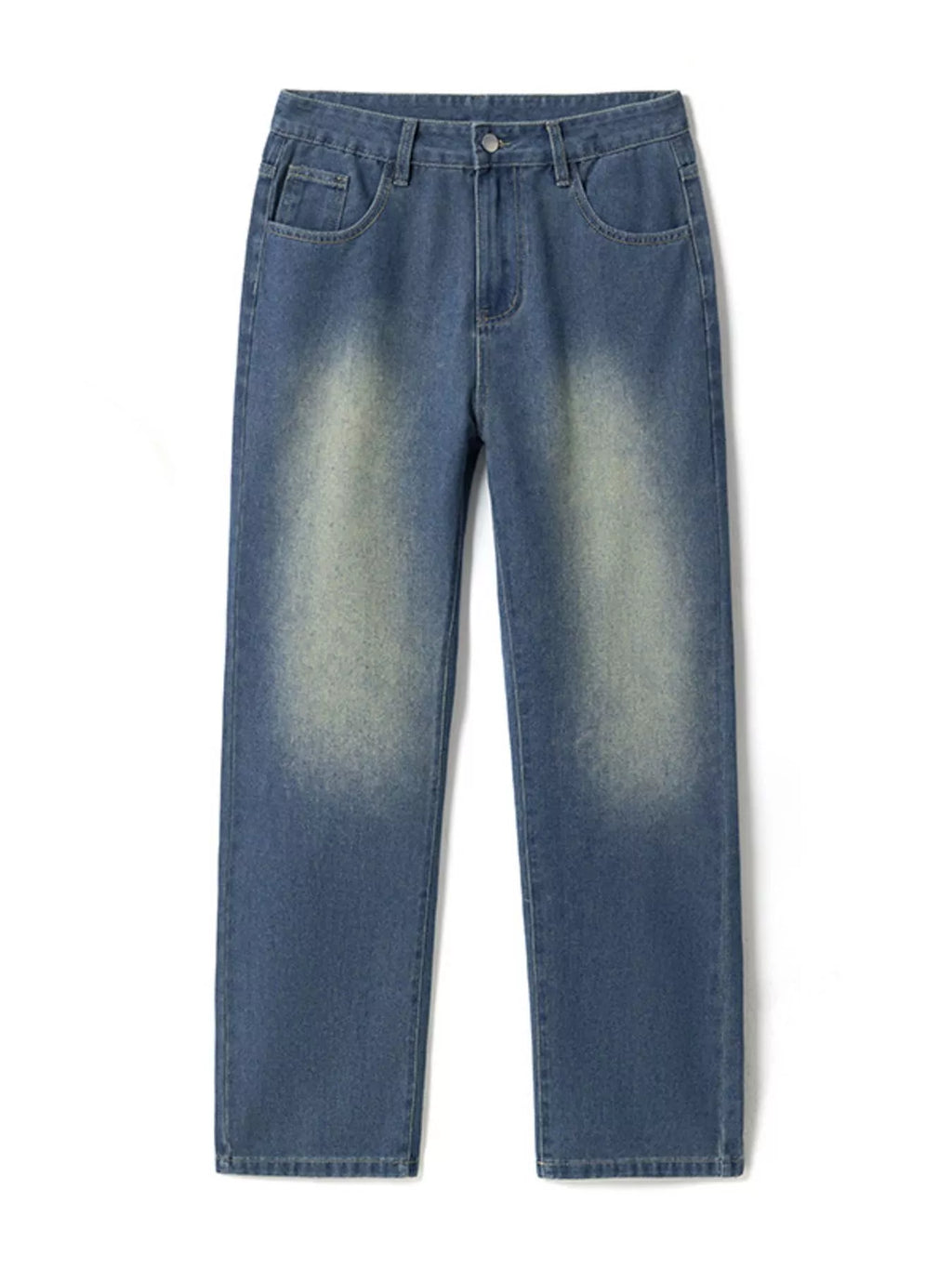 Men's Vintage Wash Wide Leg Jeans