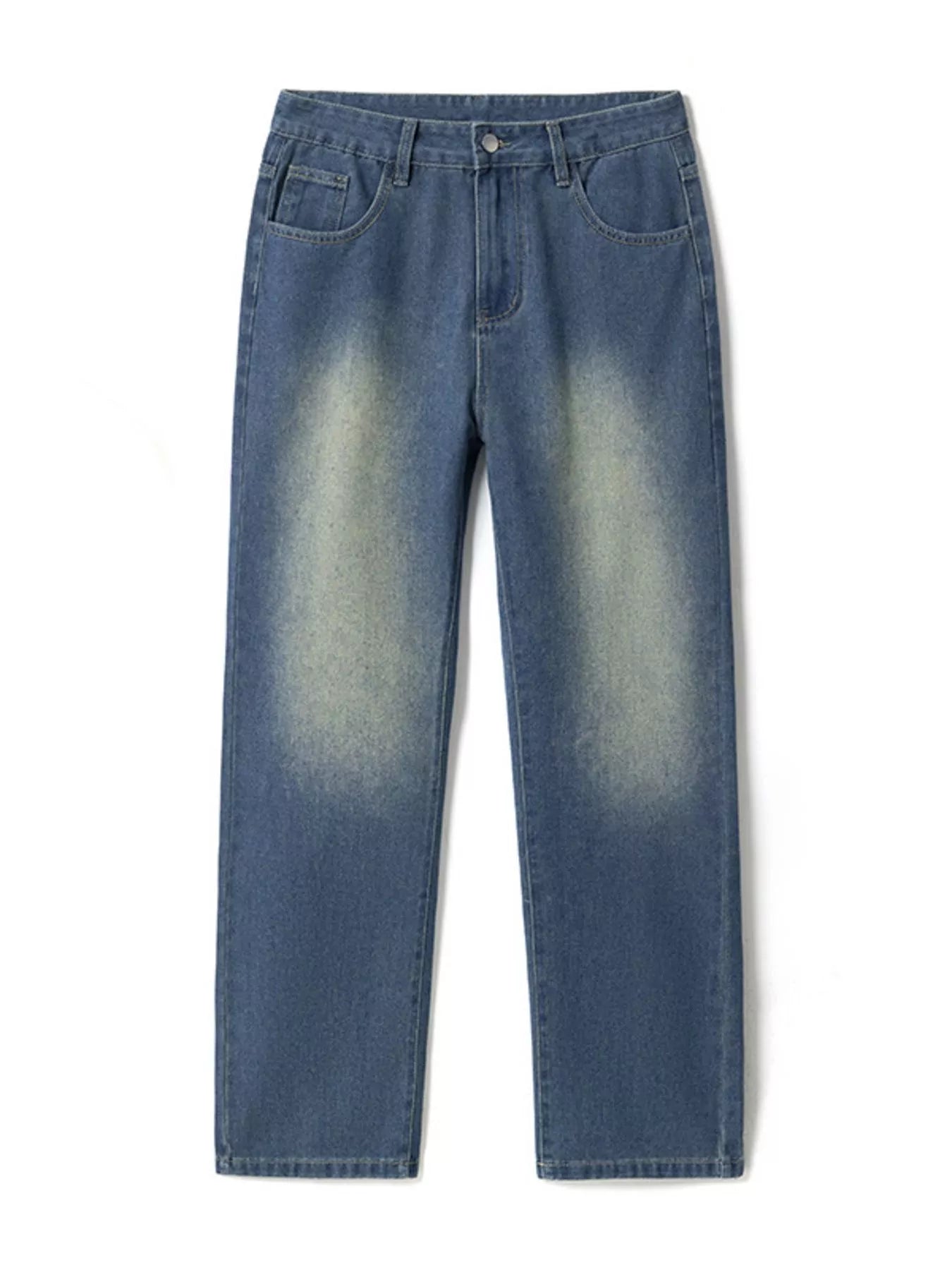 Men's Vintage Wash Wide Leg Jeans