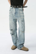 Distressed Wide Leg Jeans