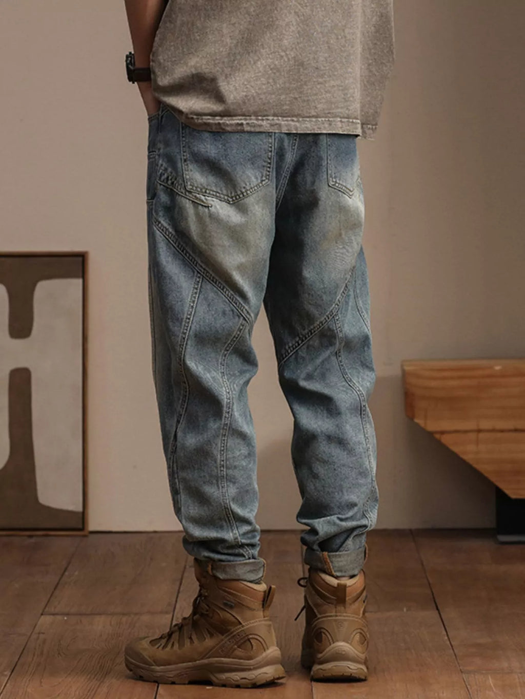 Men's Vintage Wash Relaxed Fit Jeans