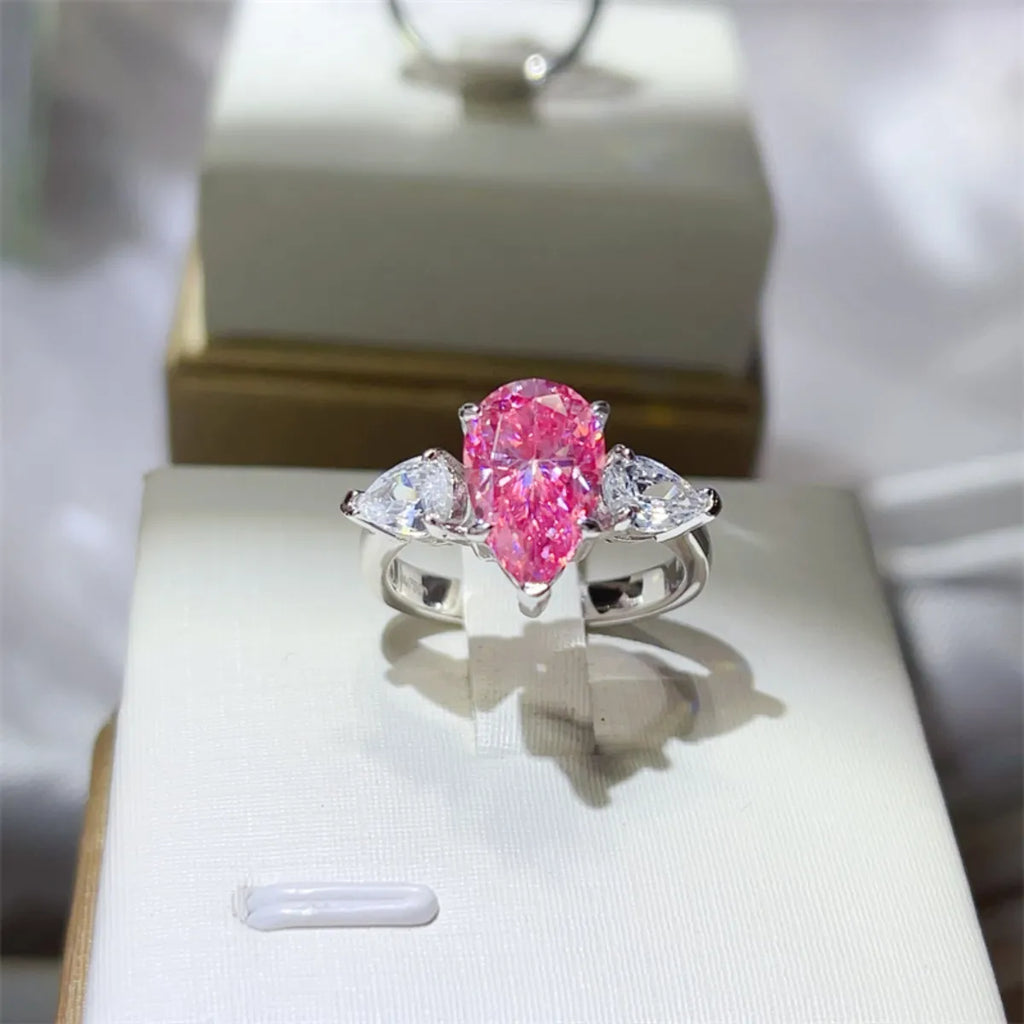 2 Carat 925 Sterling Silver Moissanite Ring