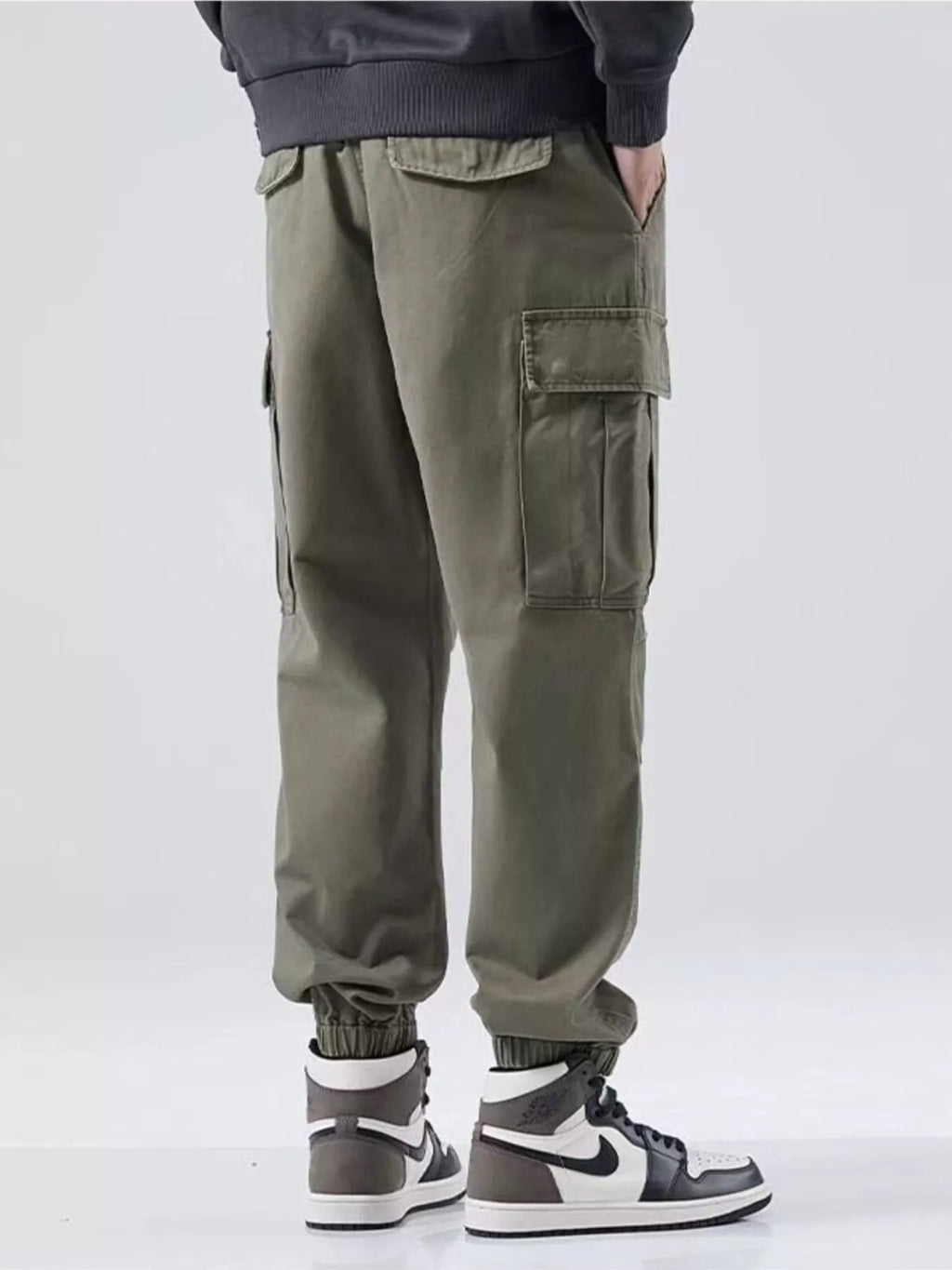 Men's Plus Size Relaxed Fit Cargo Joggers