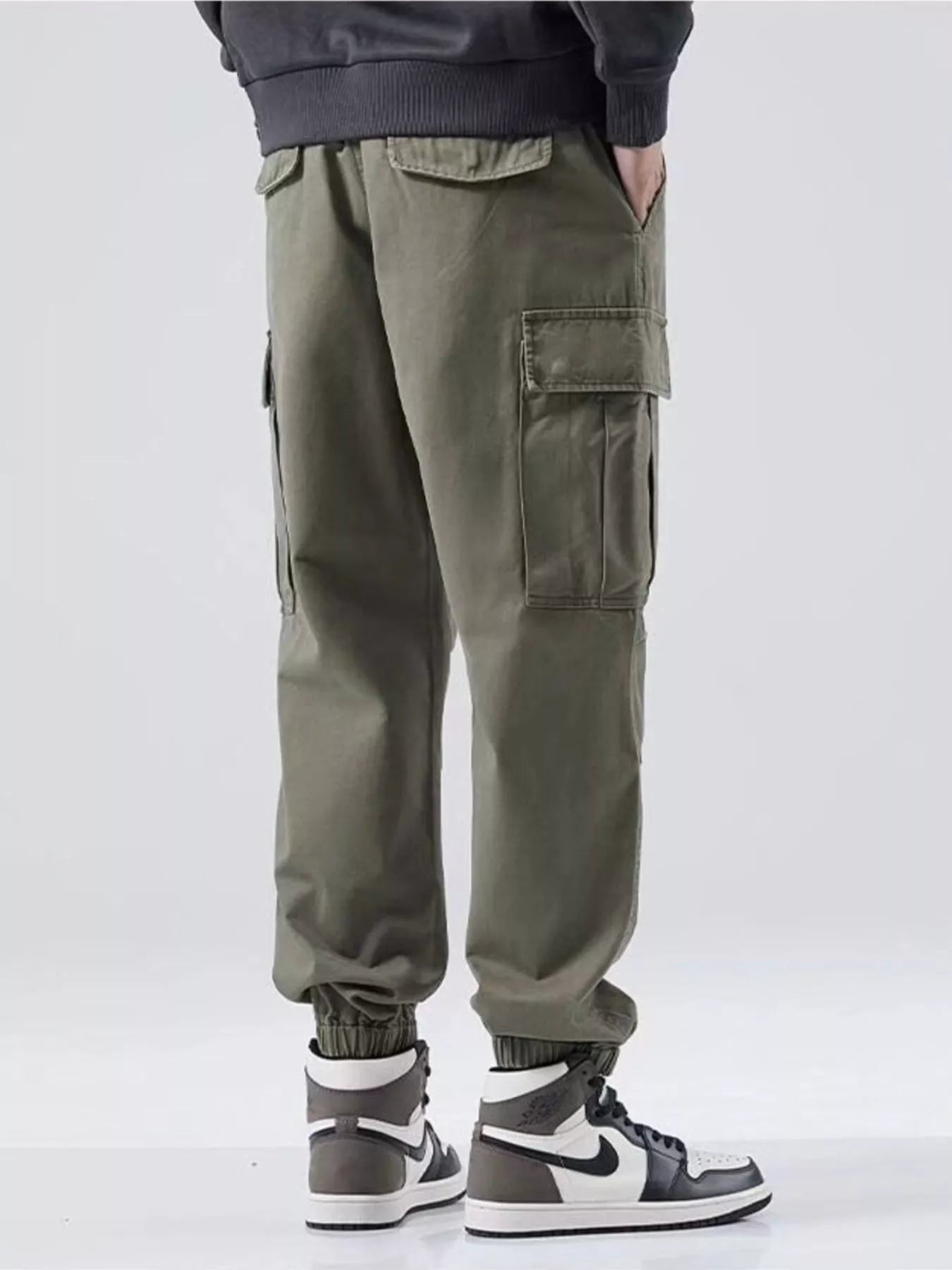Men's Plus Size Relaxed Fit Cargo Joggers
