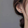 Shell Cute Cat Stud Earrings