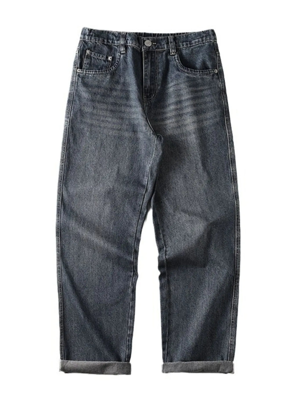 Men's Vintage Wash Wide Leg Jeans