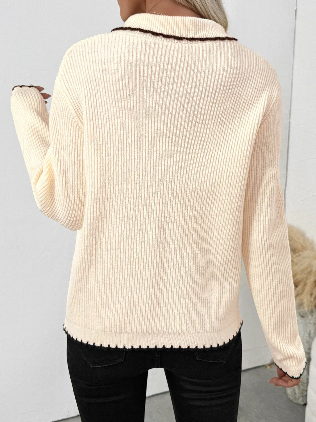 Tie Front Long Sleeve Cardigan