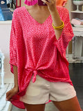 Leopard V-Neck Blouse