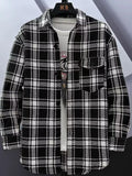 Men's Plus Size Plaid Button Up Shirt