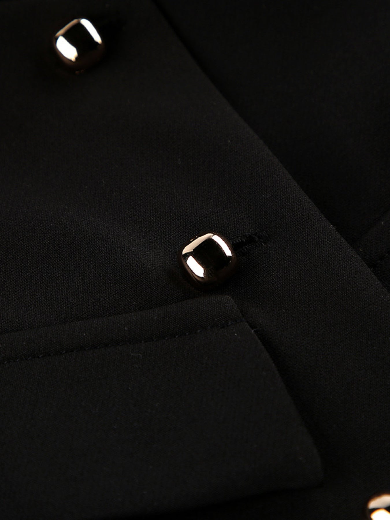 Stand Collar Button-Down Vest Coat