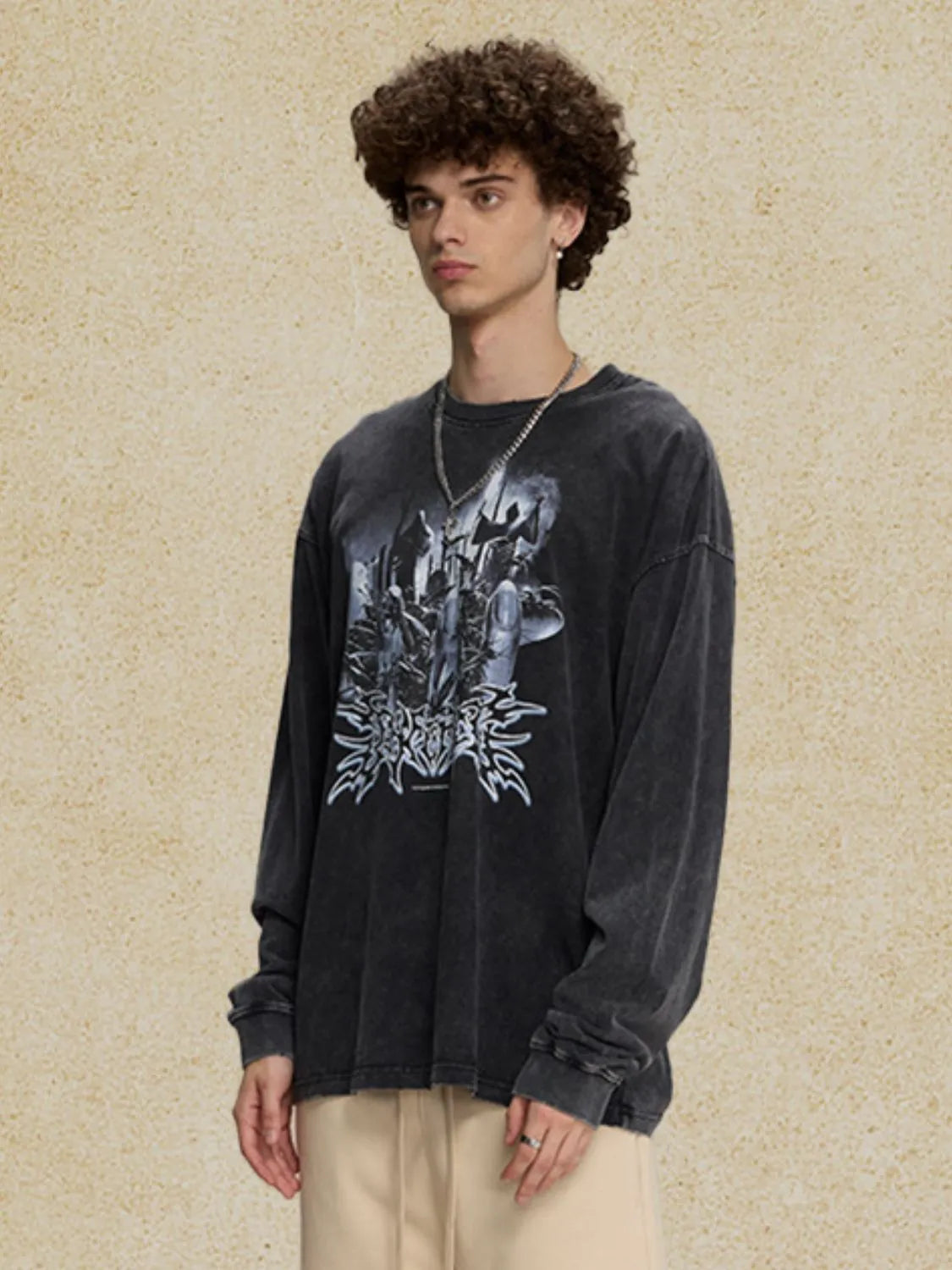 Men‘s Round Neck Graphic T-Shirt