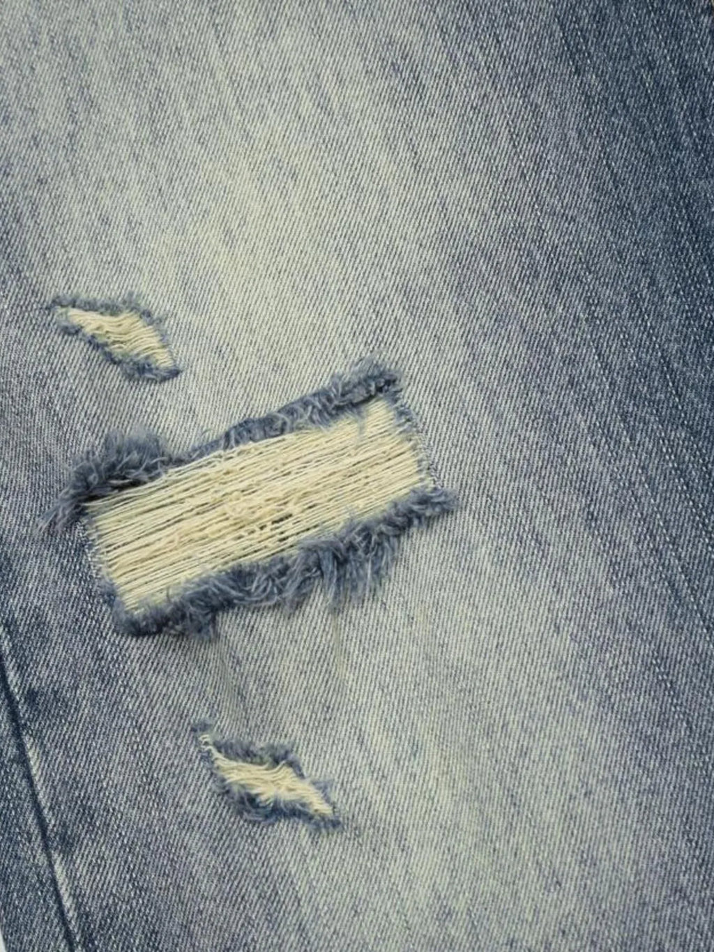 Men's Vintage Wash Distressed Jeans