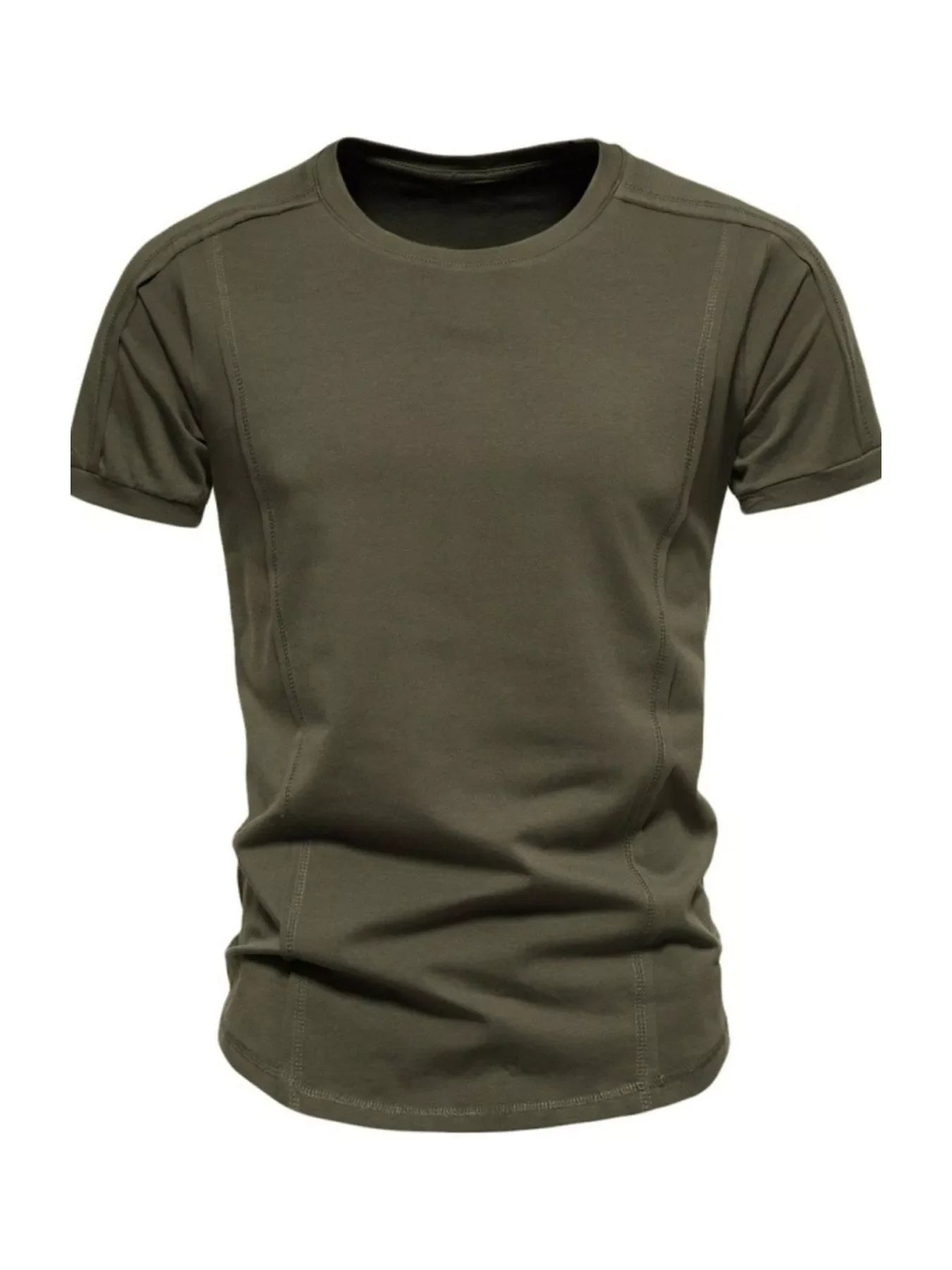 Men's Plus Size Round Neck Tactical Style T-Shirt