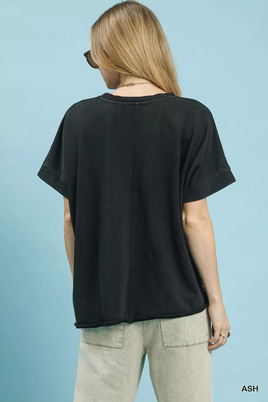 Umgee Mineral Wash French Terry Top