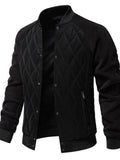 Men's Quilted Snap Down Long Sleeve Jacket