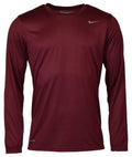 Nike Mens Dry Anti-Odor Dri-Fit Long Sleeve Shirt Cardinal X-Large