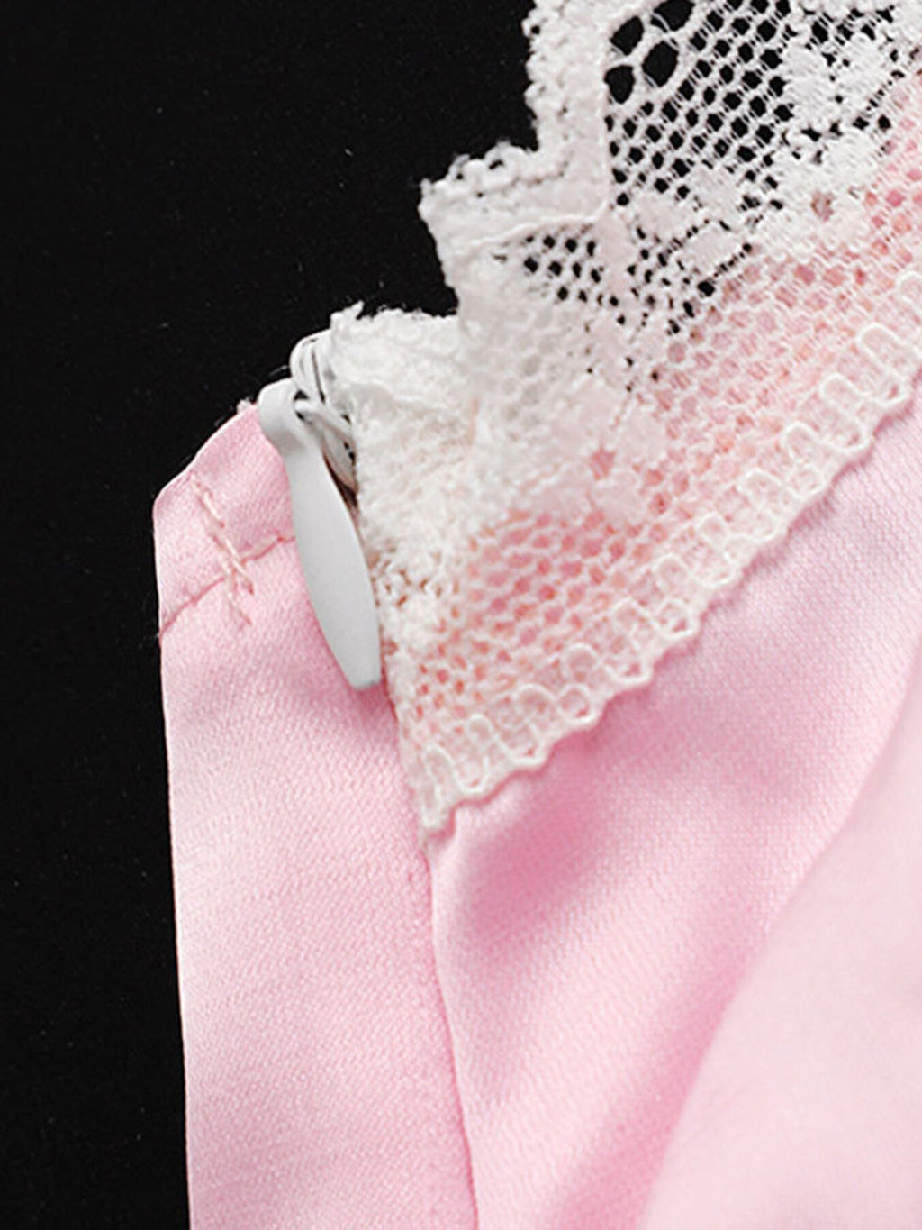 Lace Trimmed Satin Cami