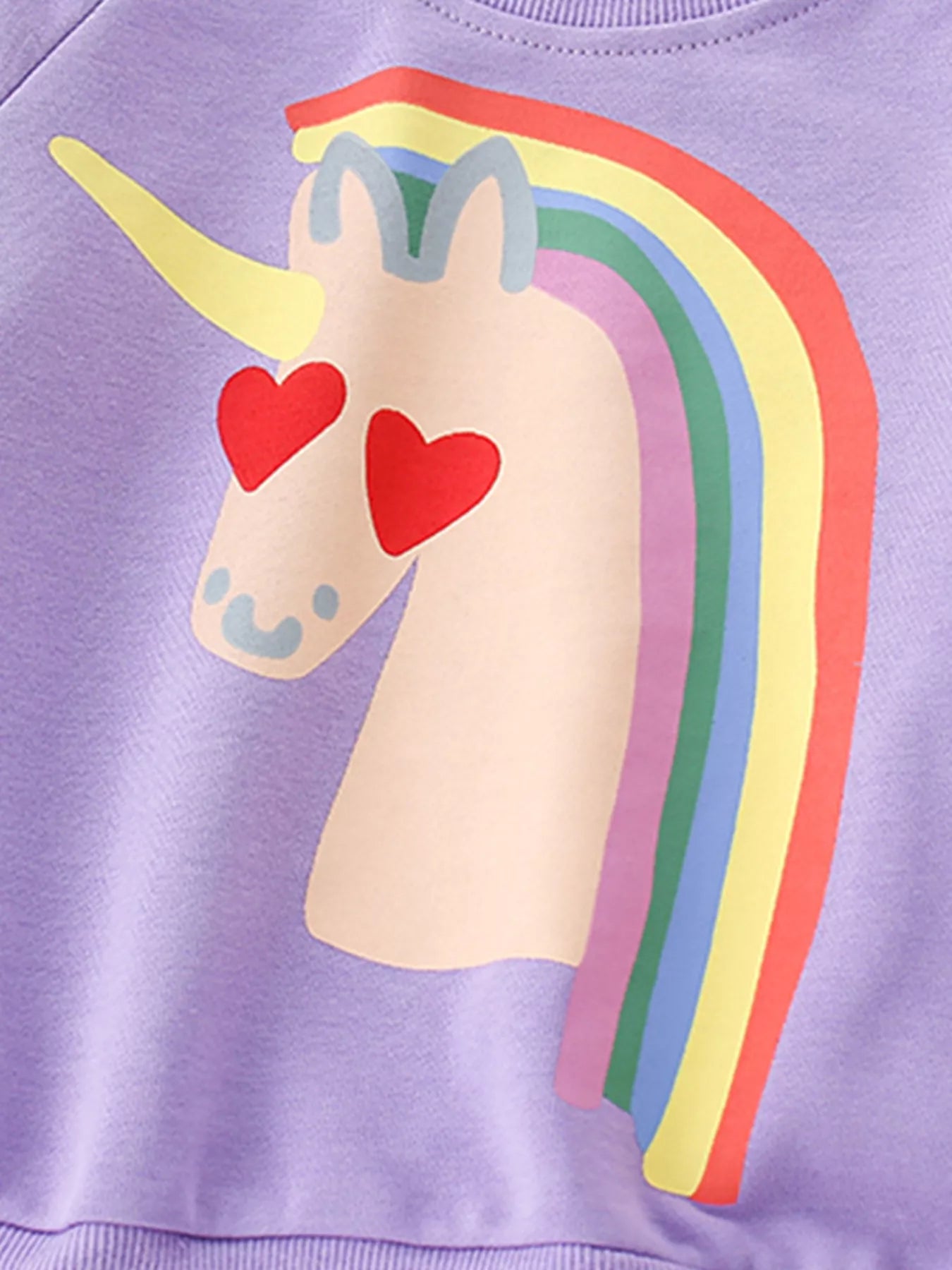 Children's Unicorn Rainbow Graphic Sweatshirt