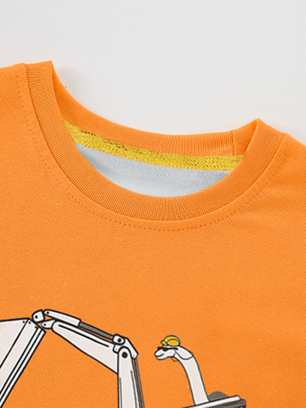 Children's Excavator Graphic Short Sleeve T-Shirt