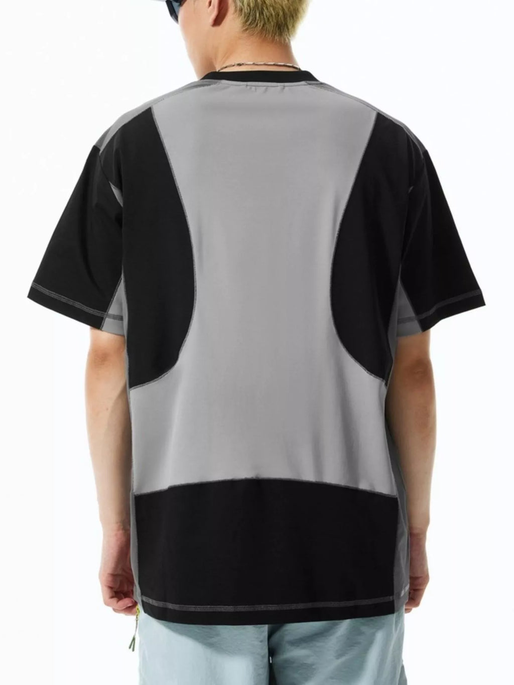 Men's Contrast Stitching Relaxed Fit T-Shirt