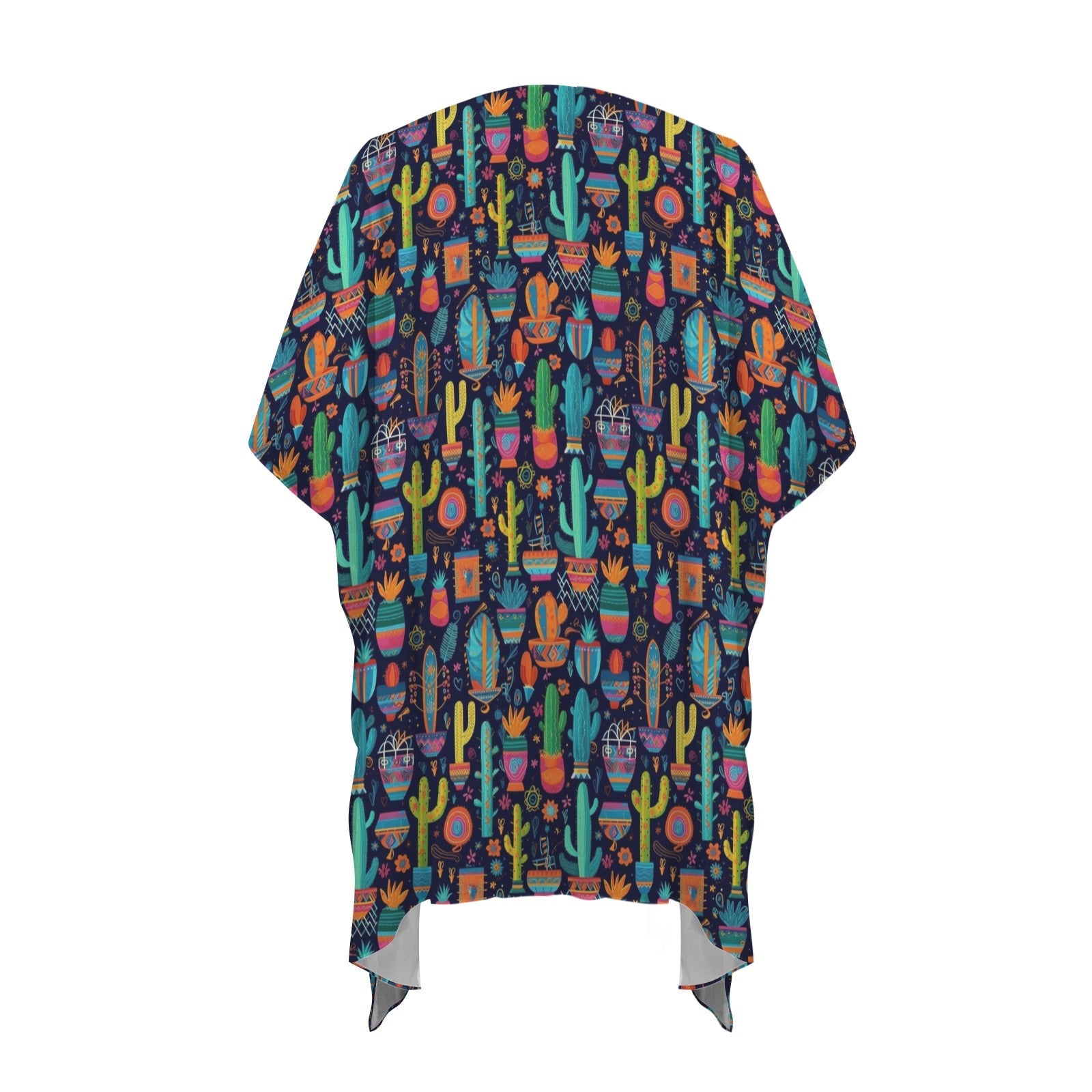 Baha Ranch Crazy Cactus Lady Duster Kimono Coverup