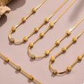 18K Gold-Plated Stainless Steel Zircon Star Moon Necklace