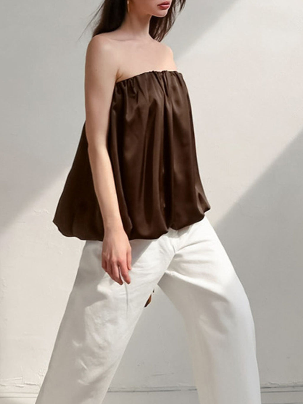 Bubble Hem Tube Top