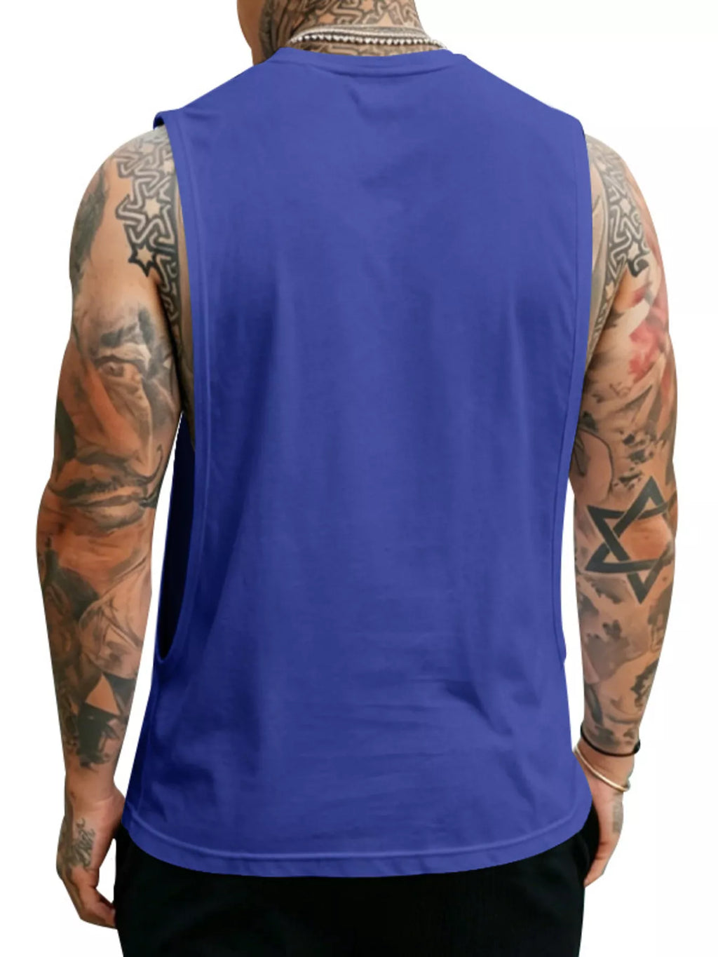Men's Full Size Round Neck Tank Top Plus Size