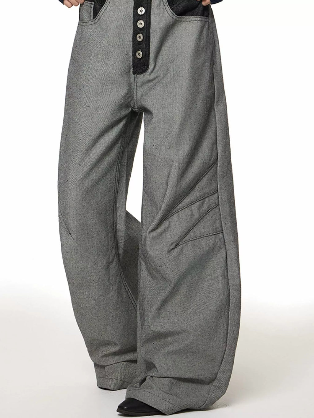 Men's Full Size Wide Leg Button-Fly Jeans Plus Size