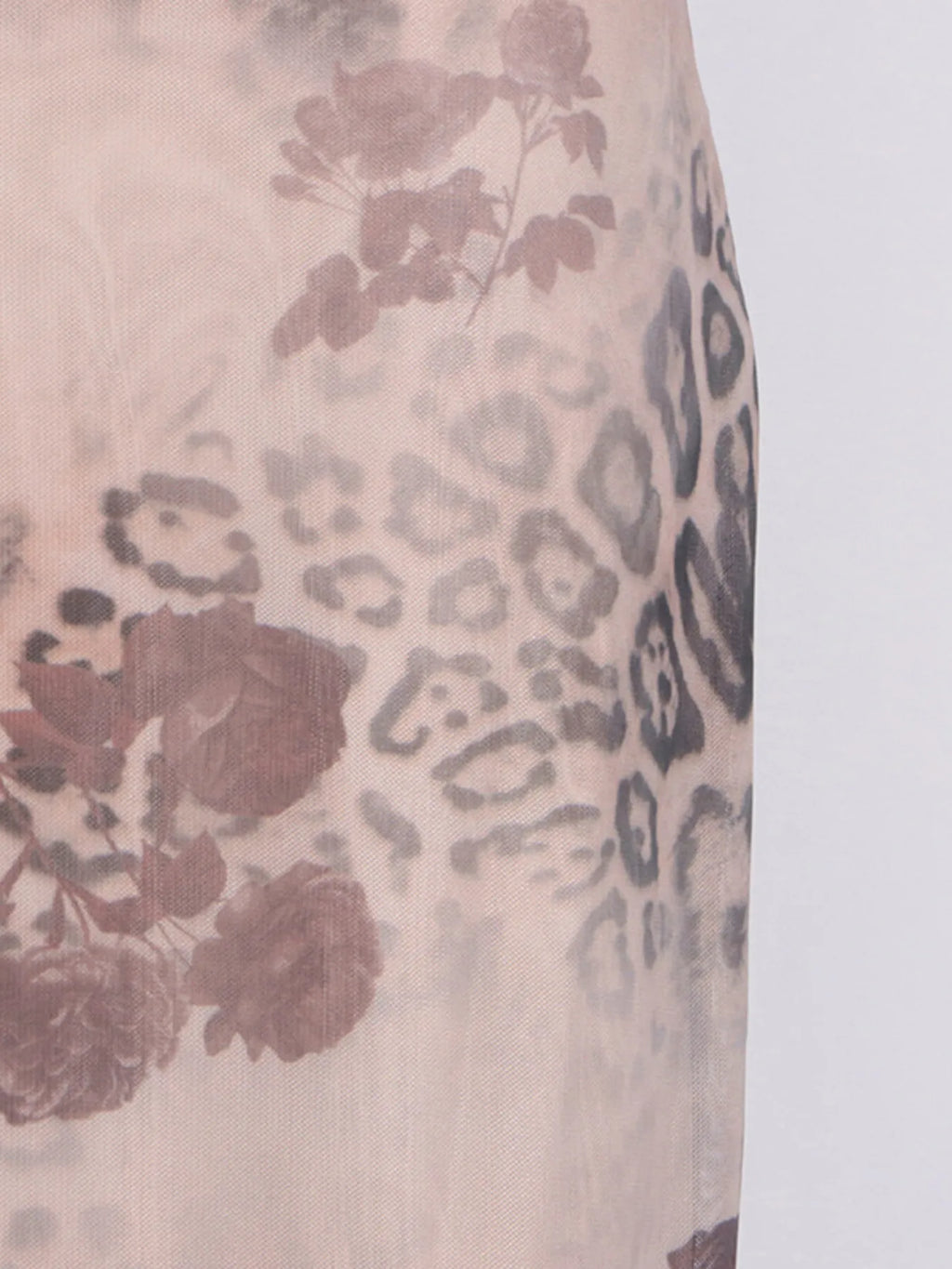 Printed Sweetheart Neck Bodycon Maxi Dress