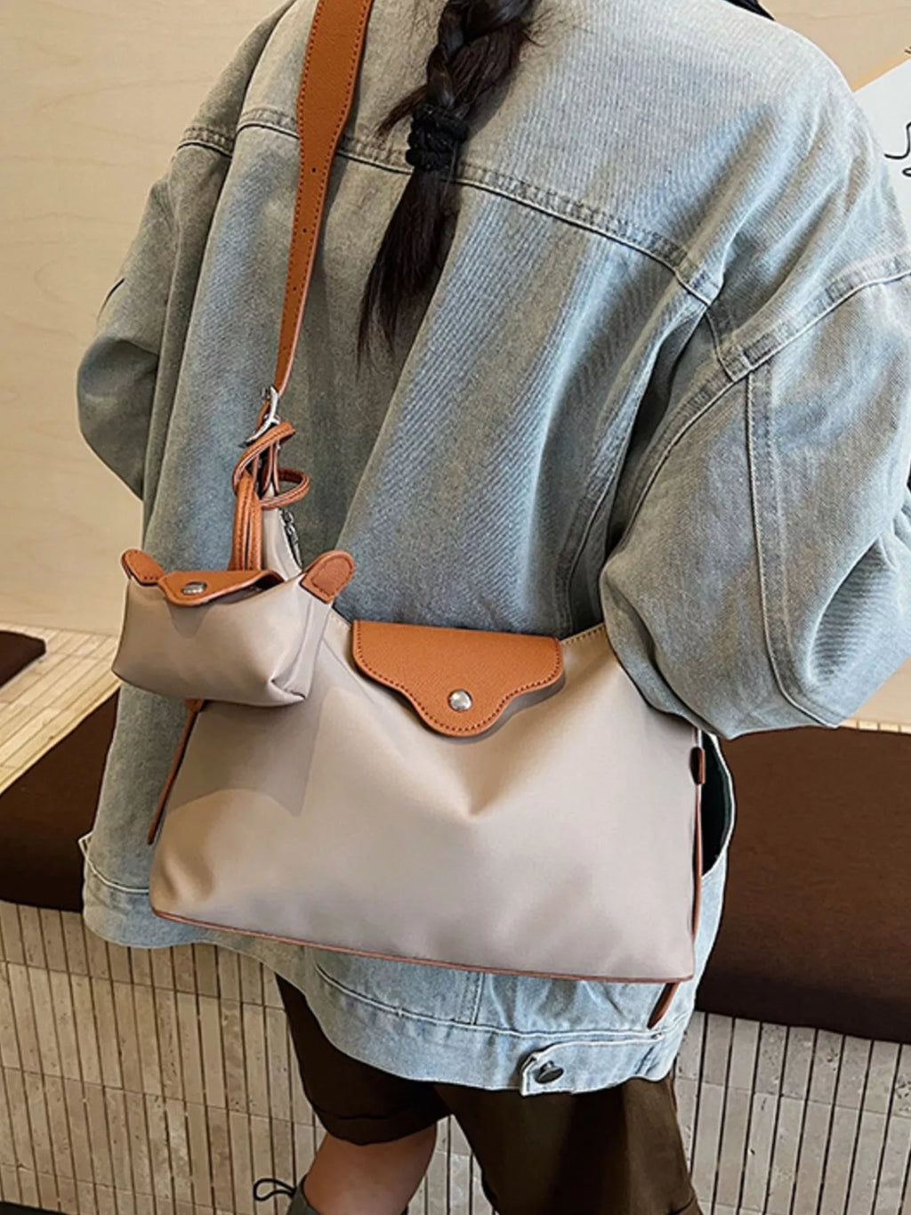 Hobo Crossbody Bag with Coin Purse