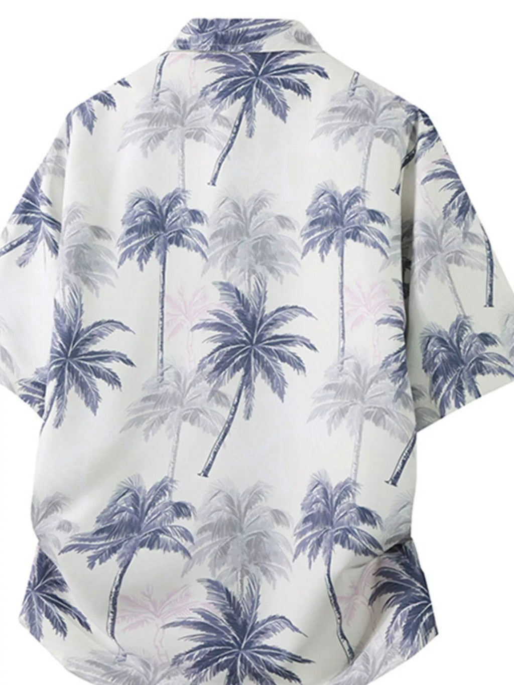 Men's Plus Size Tropical Print Short Sleeve Casual Shirt