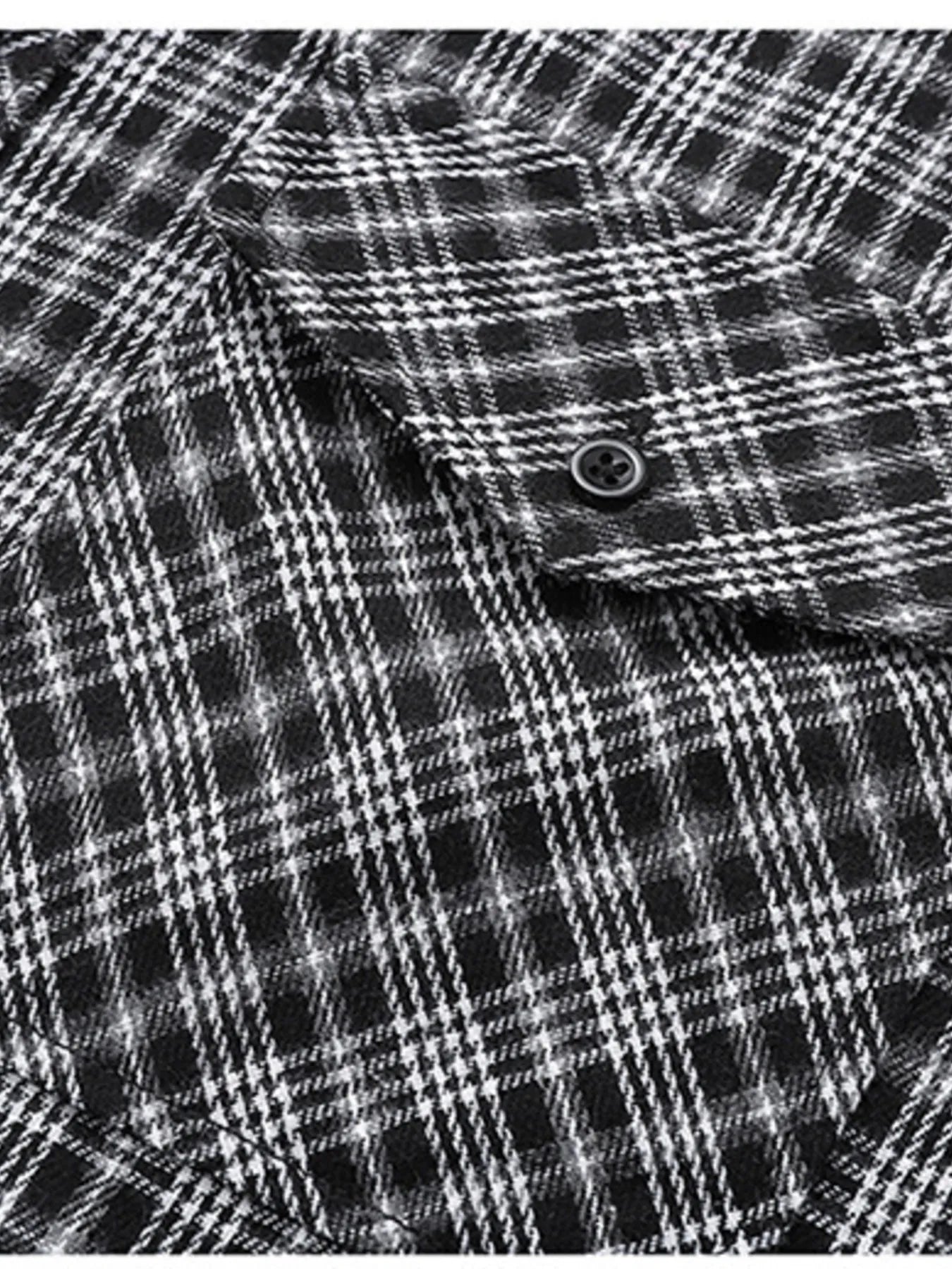 Men's Casual Plaid Long Sleeve Shirt