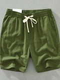 Men's Plus Size Drawstring Pocketed Shorts