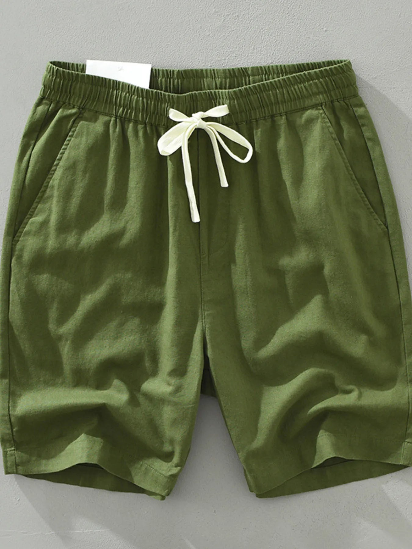 Men's Plus Size Drawstring Pocketed Shorts