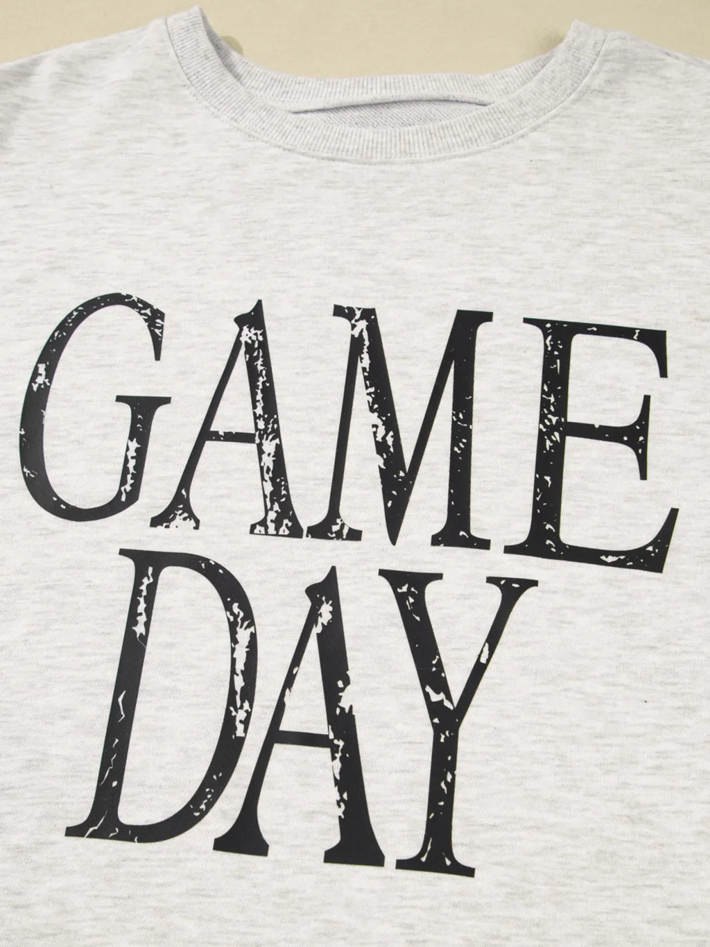 Washed GAME DAY Graphic Baggy Sweatshirt