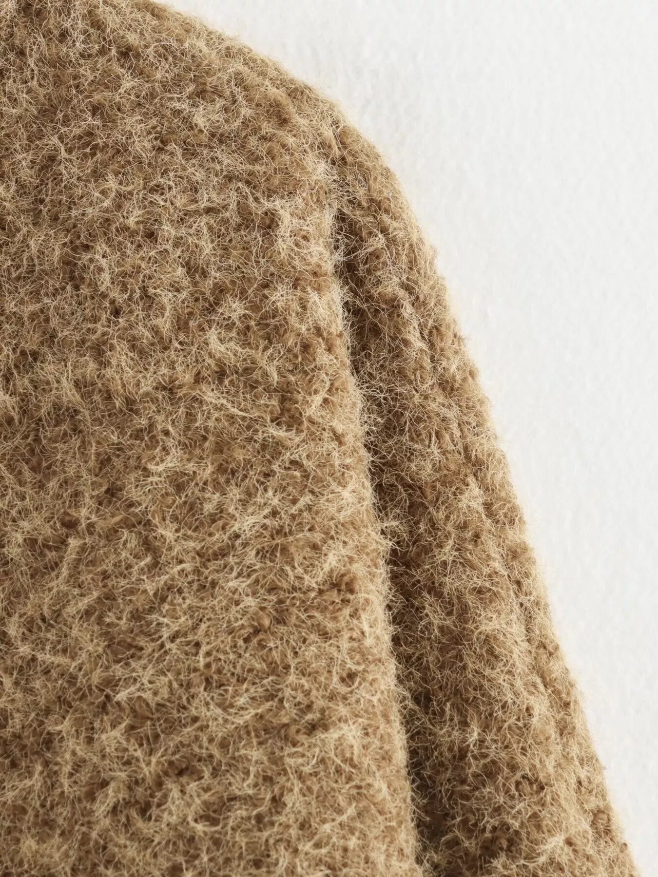 Textured Knit Tie-Front Outerwear