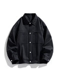 Men's Plus Size Casual Snap-Down Jacket